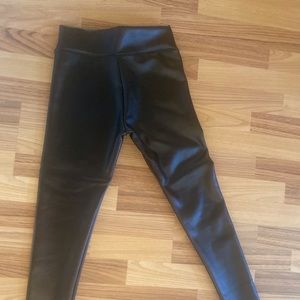Faux leather pants